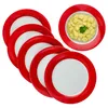 zestaw 6 czerwonych talerzy obiadowych Variant Ø27 cm Podgląd zdjęcia produktu 1