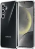 A clear protective case for a Samsung smartphone is shown, with the phone inside. Produktbild-Vorschau