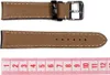 Herzog Uhrenarmband 20mm Wasserfestes Leder schwarz heller Produktbild-Vorschau 2