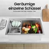 Evier en inox sans kit avec passoire 68*45*21cm(argent) Voir les images du produit 2