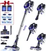 A collage of a cordless vacuum cleaner and its accessories, presented on a white background. Podgląd zdjęcia produktu
