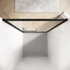 SONNI 90x195 cm czarny mat Niewidoczne zawiasy drzwi Podgląd zdjęcia produktu 2