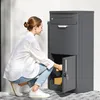 Toboli Paketkasten Anthrazit 500 x 370 x 1120 mm, Paketbox Produktbild-Vorschau 8