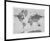 MuchoWow® Gerahmtes Poster Weltkarte - Vintage - Lila - Produktbild-Vorschau 1