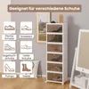 COSTWAY Scatole portaoggetti a 6 livelli con coperchio e Anteprima dell’immagine prodotto 4