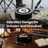 Starlet24® Windaschenbecher SILBER Gluttöter rund flach - Produktbild-Vorschau 4