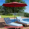 Parasol COSTWAY φ 250 cm, parasol de jardin avec manivelle Voir les images du produit 2