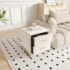 UnboxG Ensemble de 2 tables de nuit en velours beige avec 2 Voir les images du produit 11