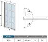 80x140cm 6mm Gittermuster Schwarze Drehwand ESG Produktbild-Vorschau 2