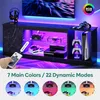 A media console with gaming equipment and RGB lighting. Anteprima dell’immagine prodotto