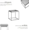 Table d'appoint CAMBRIDGE 40x40x44cm - gris Voir les images du produit 3