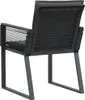vidaXL Gartenstühle mit Kissen 2 Stk. Schwarz Poly Rattan Produktbild-Vorschau 7