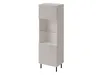 A tall, narrow cabinet with fluted doors and a glass shelf. Náhled obrázku produktu
