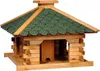 dobar Rustikales Vogelfutterhaus mit Bitumendach, Vogelhaus Produktbild-Vorschau 2
