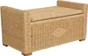 MiaMöbel Truhenbank 90x47x50 cm Landhausstil 100% Baumwolle Produktbild-Vorschau 5