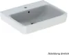 Geberit Renova Plan Waschtisch, 60x48cm, Modernes eckiges Produktbild-Vorschau 7