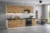 ULWEHOME | Küchenzeile 240 cm Eiche Wotan, Küchenmöbel-Set Produktbild-Vorschau 4