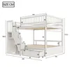 Flieks stapelbed 140x200 cm met kledingkast en lade, Productafbeelding-voorbeeld 4