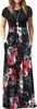 ASKSA Femmes manches courtes été Casual Long Maxi Robes Voir les images du produit 1