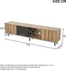 okwish TV-Schrank Fernsehschrank lowboard mit 3 Produktbild-Vorschau 6