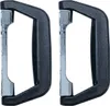 HMF 14973-02 Koffergriff 2er Set, 14 x 7 cm, schwarz Produktbild-Vorschau 1