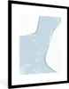 MuchoWow® Gerahmtes Poster Blau - Minimalismus - Abstrakt Produktbild-Vorschau 1