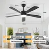 ZMH wentylator sufitowy LED ściemnialny 125CM wentylator Podgląd zdjęcia produktu 2