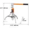 A hydraulic gear puller with measurement annotations. Náhled obrázku produktu
