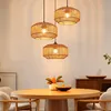 ZMH Lampe à suspendre Boho Lampe à suspendre en rotin Voir les images du produit 1