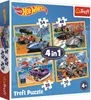 Trefl 4 w 1 Puzzle - Hot Wheel, 35 + 48 + 54 + 70 Podgląd zdjęcia produktu 1