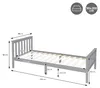 ML-Design Holzbett Kinderbett 90x200 cm Hellgrau, Produktbild-Vorschau 7