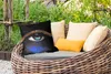 MuchoWow® Outdoor Kissen - Frau - Augen - Make-up - Luxus - Produktbild-Vorschau 3