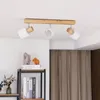 Lindby Deckenstrahler Wanessa, 47cm, 3-flg., weiß, Holz, Produktbild-Vorschau 3