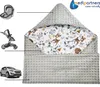Kuscheldecke für babys, Einschlagdecke, Baumwolle, 85x85, Produktbild-Vorschau 6