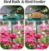 Grande vasca da bagno per uccelli in metallo per giardino Anteprima dell’immagine prodotto 4