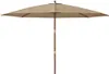 vidaXL Sonnenschirm mit Holzmast Taupe 400x273 cm Produktbild-Vorschau 3