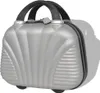 vidaXL Vierteiliges Hartschalen-Trolley-Set Silber Produktbild-Vorschau 5