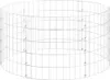 A 3D render of a round gabion column made of galvanized steel wire mesh. Náhled obrázku produktu