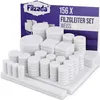 Filzgleiter 156 St Selbstklebend Set Möbelgleiter Filz Rund Produktbild-Vorschau 1