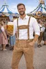 PAULGOS pantaloni tradizionali da uomo in pelle - braghe al Anteprima dell’immagine prodotto 10