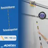 A person is using a telescopic car wash brush to clean a high surface, with product information and branding on the left side of the image. Náhľad obrázku produktu