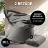 Lumaland Sitzsack 380l grau + Cordhülle Produktbild-Vorschau 4