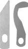 Two metal blades for a sewing machine, shown against a white background. Produktbild-Vorschau
