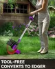 Kabelloser Rasentrimmer | 3-in-1 Mäher+Trimmer | 75 Min mit Produktbild-Vorschau 2