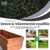 IvoQ Drevený kvetináč – 120x40x32 cm – Masívne drevo – Náhľad obrázku produktu 7