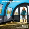 Outsunny Tunnelzelt Campingzelt für 3 Personen mit 2 Räumen Produktbild-Vorschau 7