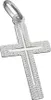 Anhänger Kreuz 23x13mm aus 925 Sterling Silber diamantiert Produktbild-Vorschau 1