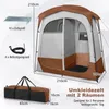 COSTWAY 210x106x210 cm sprchový stan se 2 místnostmi, Náhled obrázku produktu 3