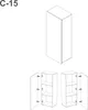 Moderne Wohnwand CALABRINI-13 Wohnzimmer-Set Hängewohnwand Produktbild-Vorschau 8