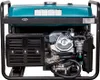 A generator is shown from the front, with its engine and fuel tank visible. Podgląd zdjęcia produktu